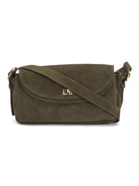 MADE IN INDIA Suede Turnlock Crossbody